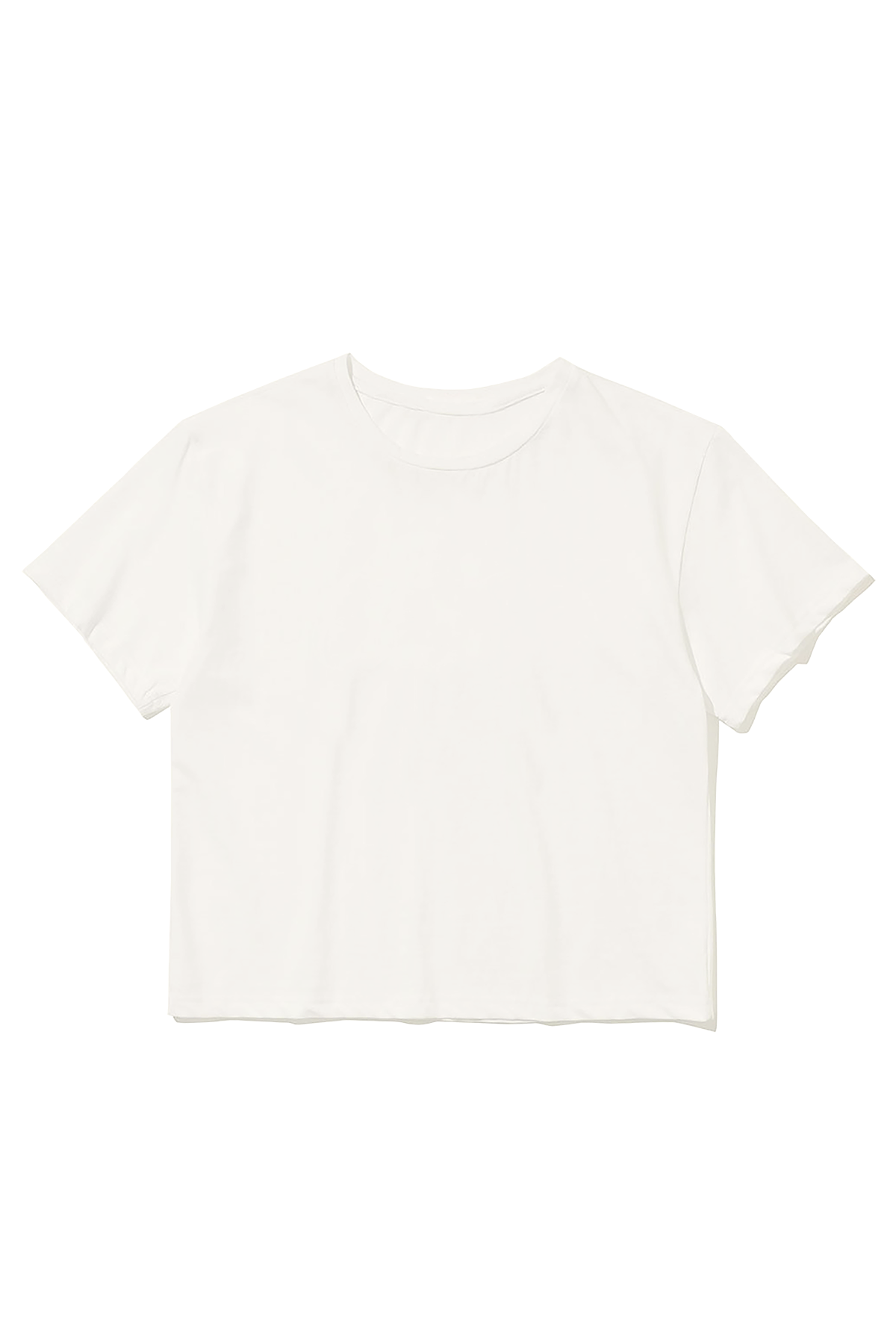 Crop Top Ekru T-Shirt