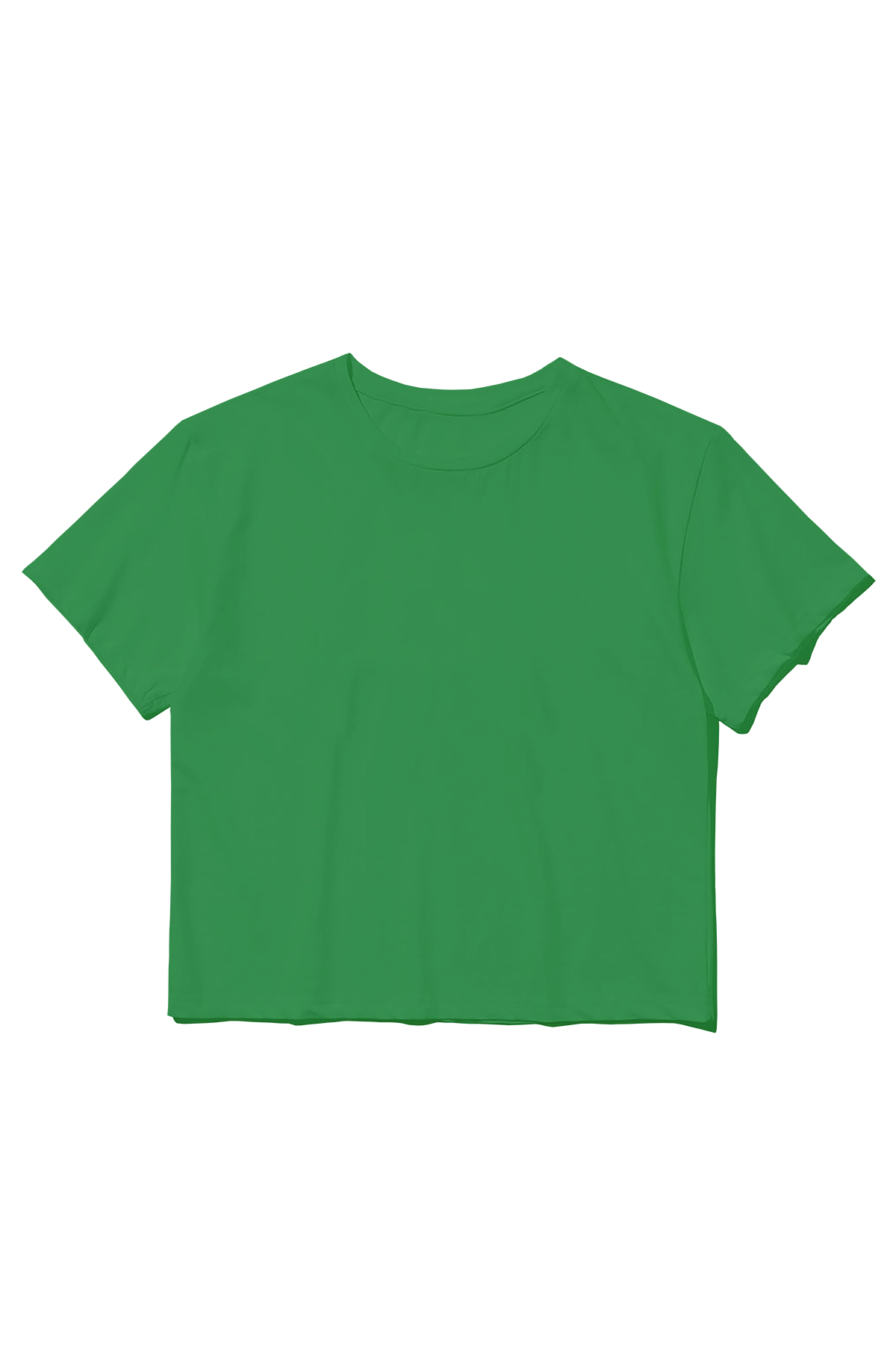 Crop Top Yeşil T-Shirt