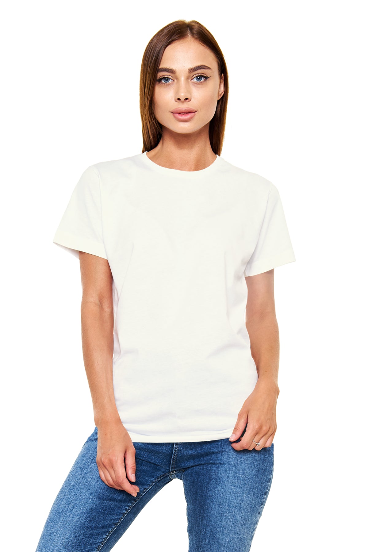 Unisex Regular Ekru T-Shirt