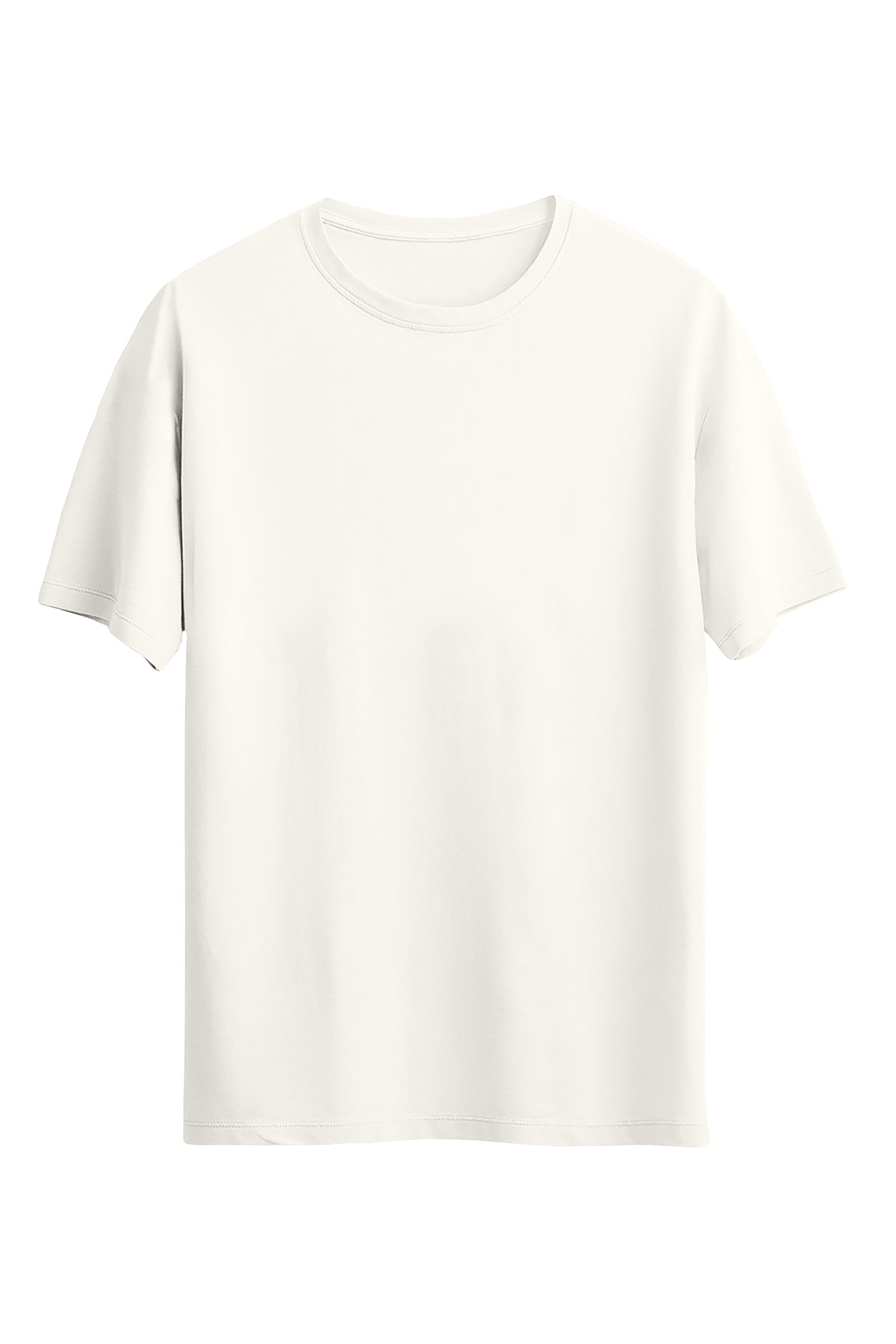 Unisex Regular Ekru T-Shirt