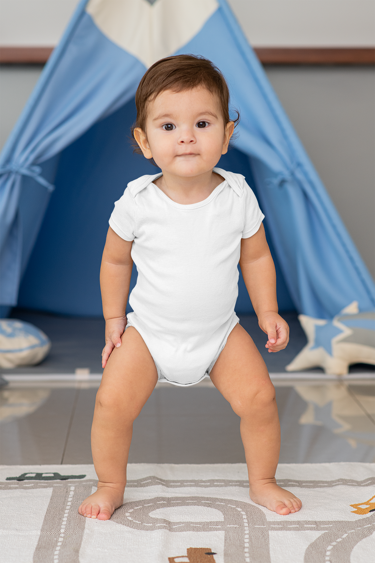 Unisex Beyaz Bebek Body