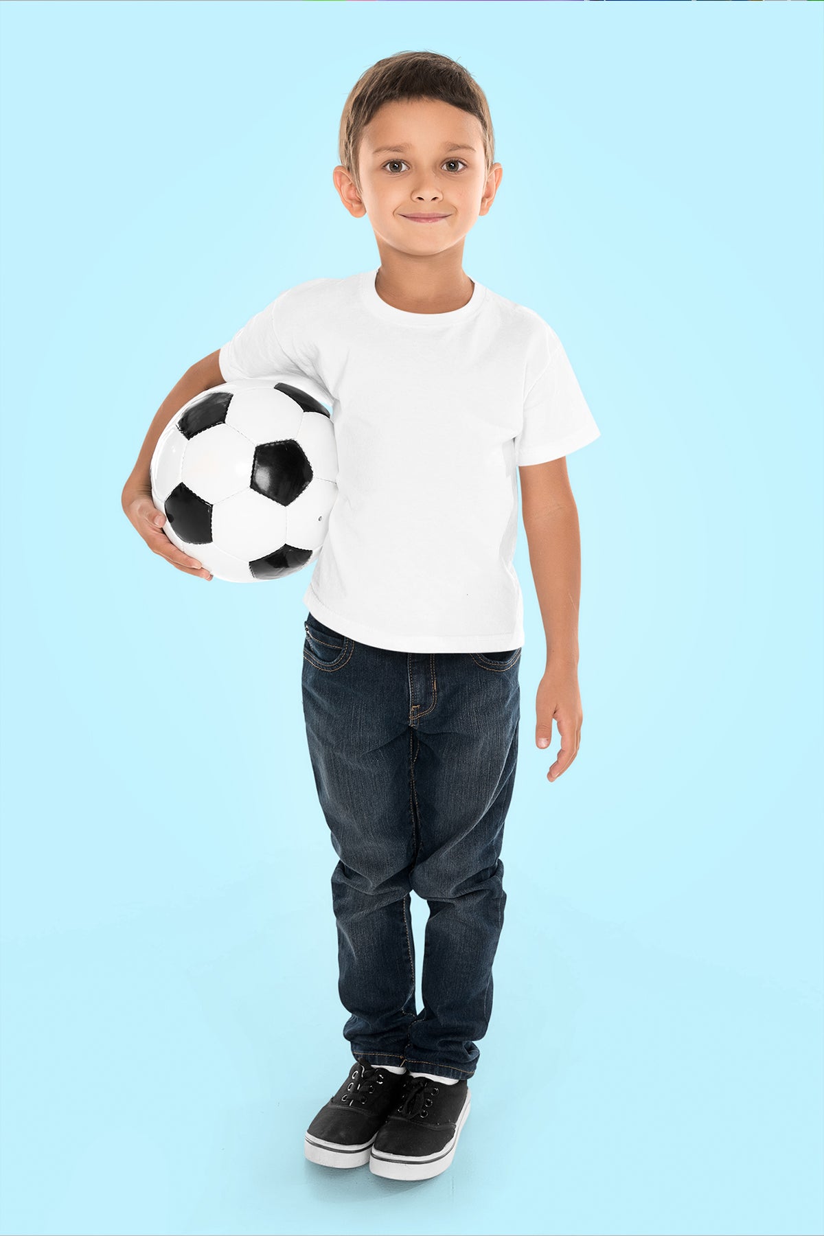 Unisex Regular Beyaz Çocuk T-Shirt