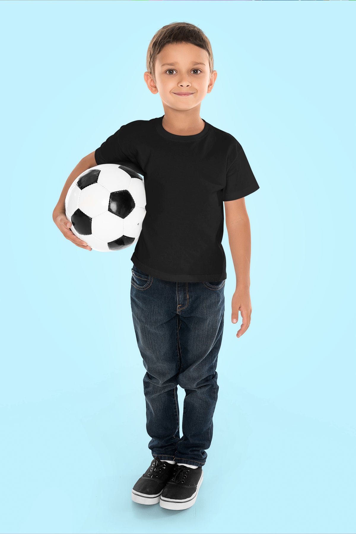 Unisex Regular Siyah Çocuk T-Shirt