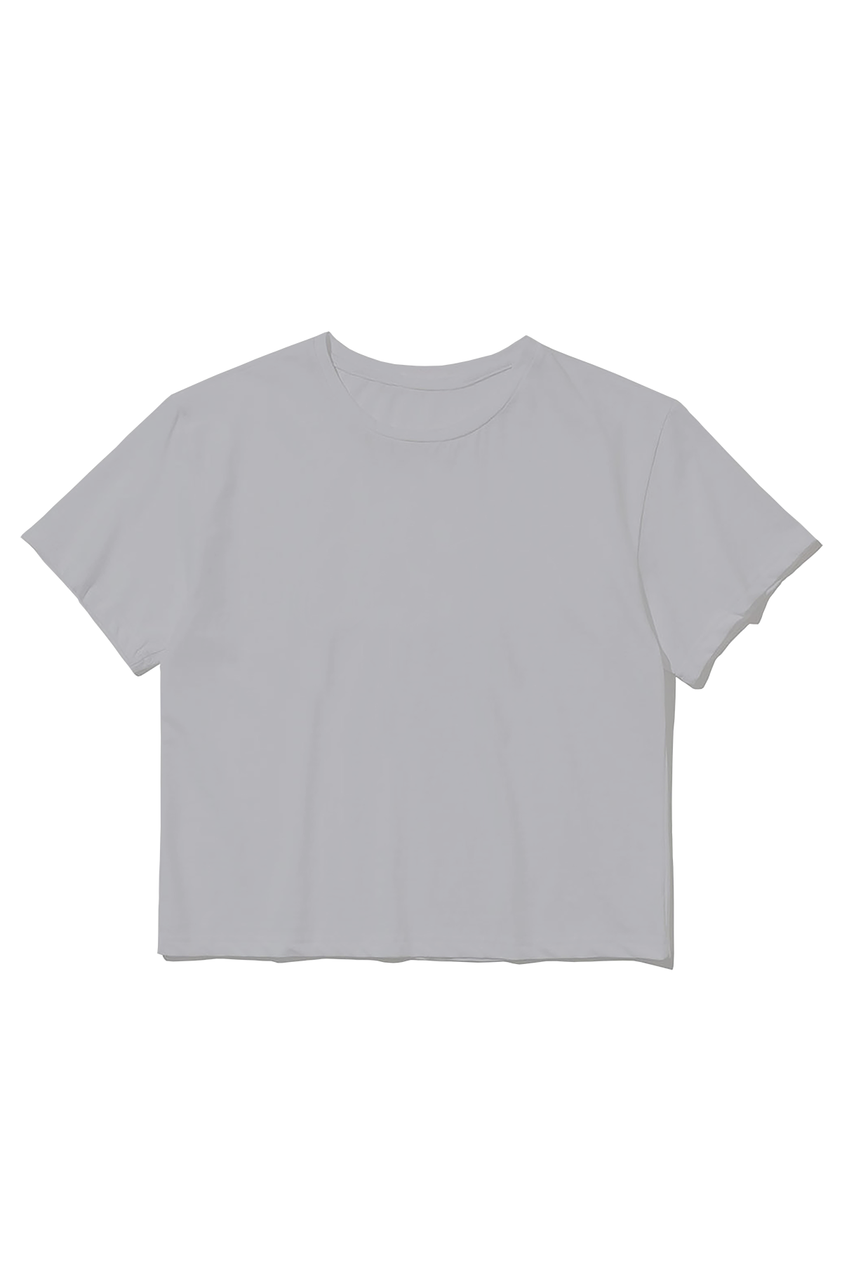 Crop Top Gri T-Shirt