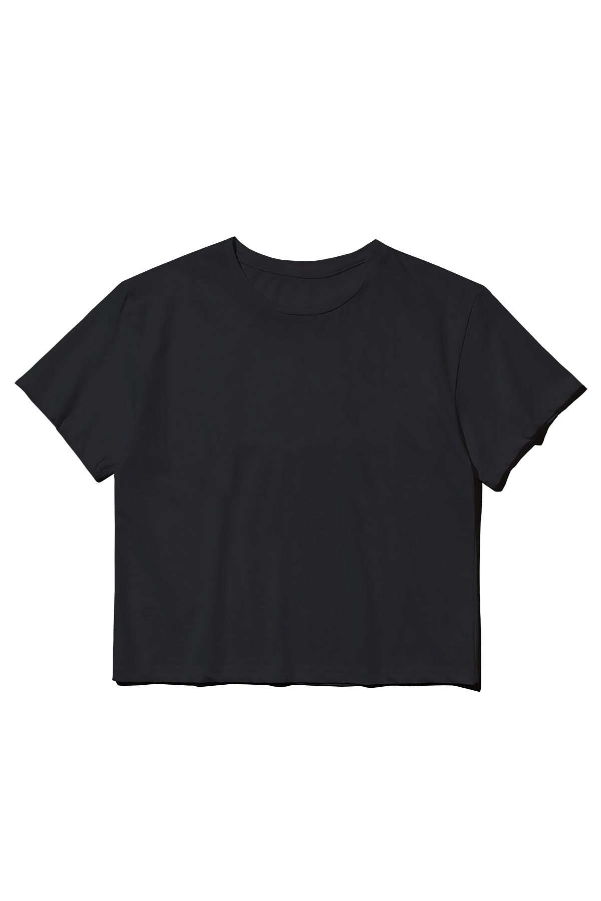 Crop Top Siyah T-Shirt