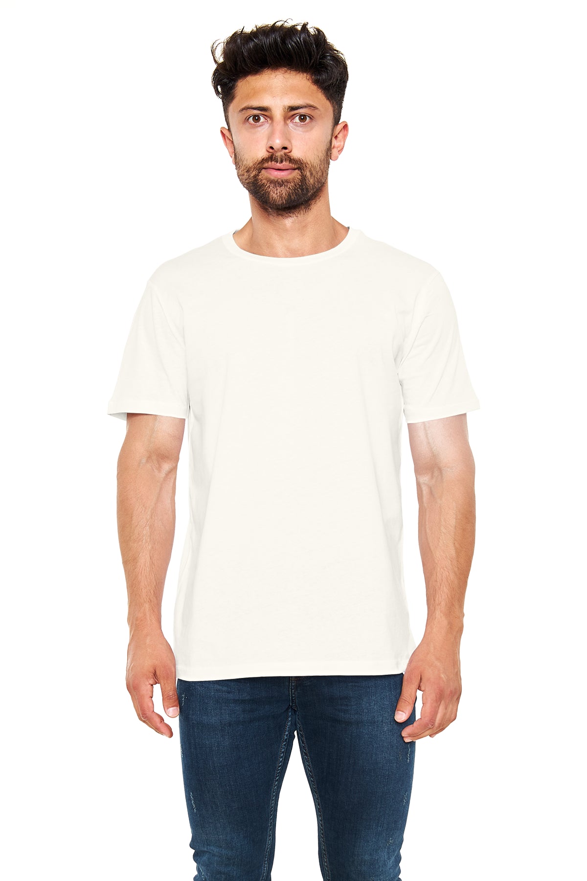 Unisex Regular Ekru T-Shirt