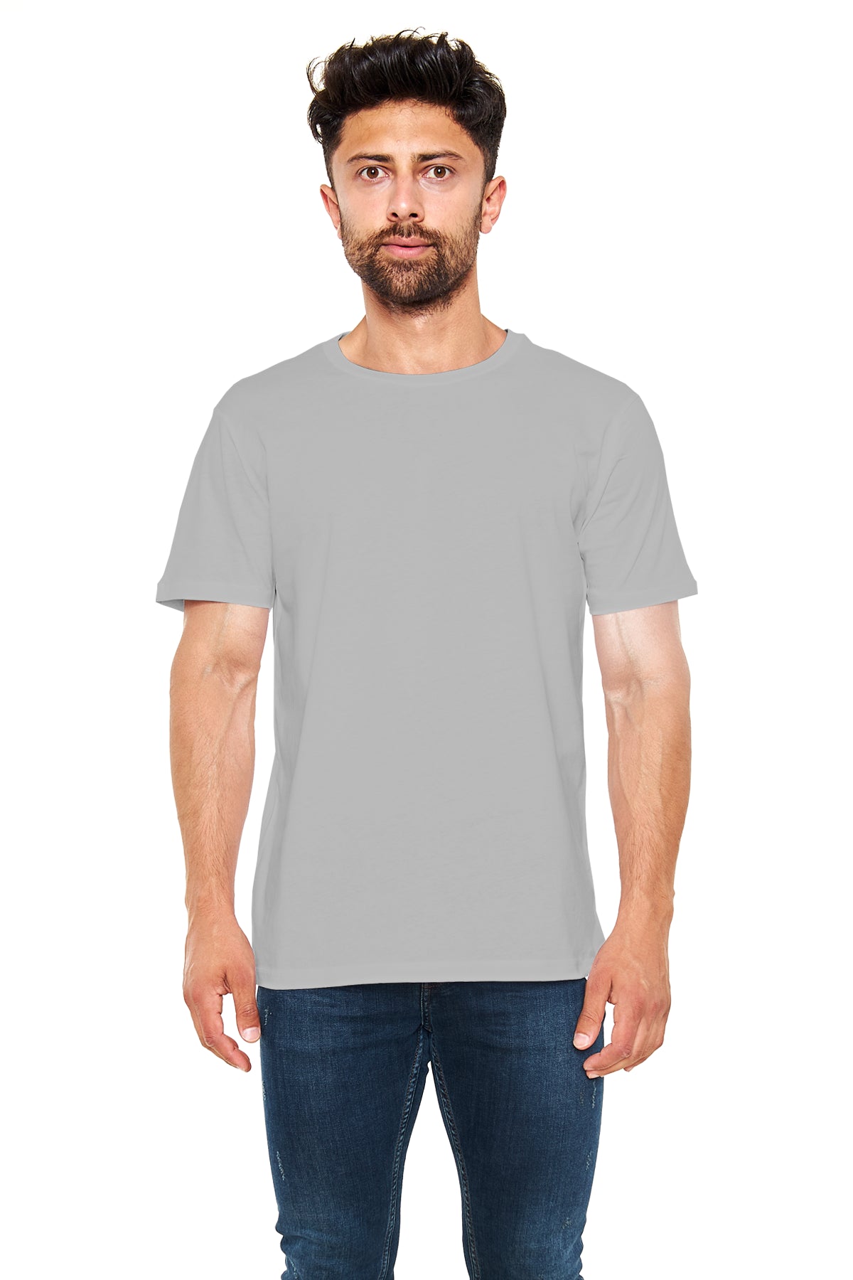 Unisex Regular Gri T-Shirt
