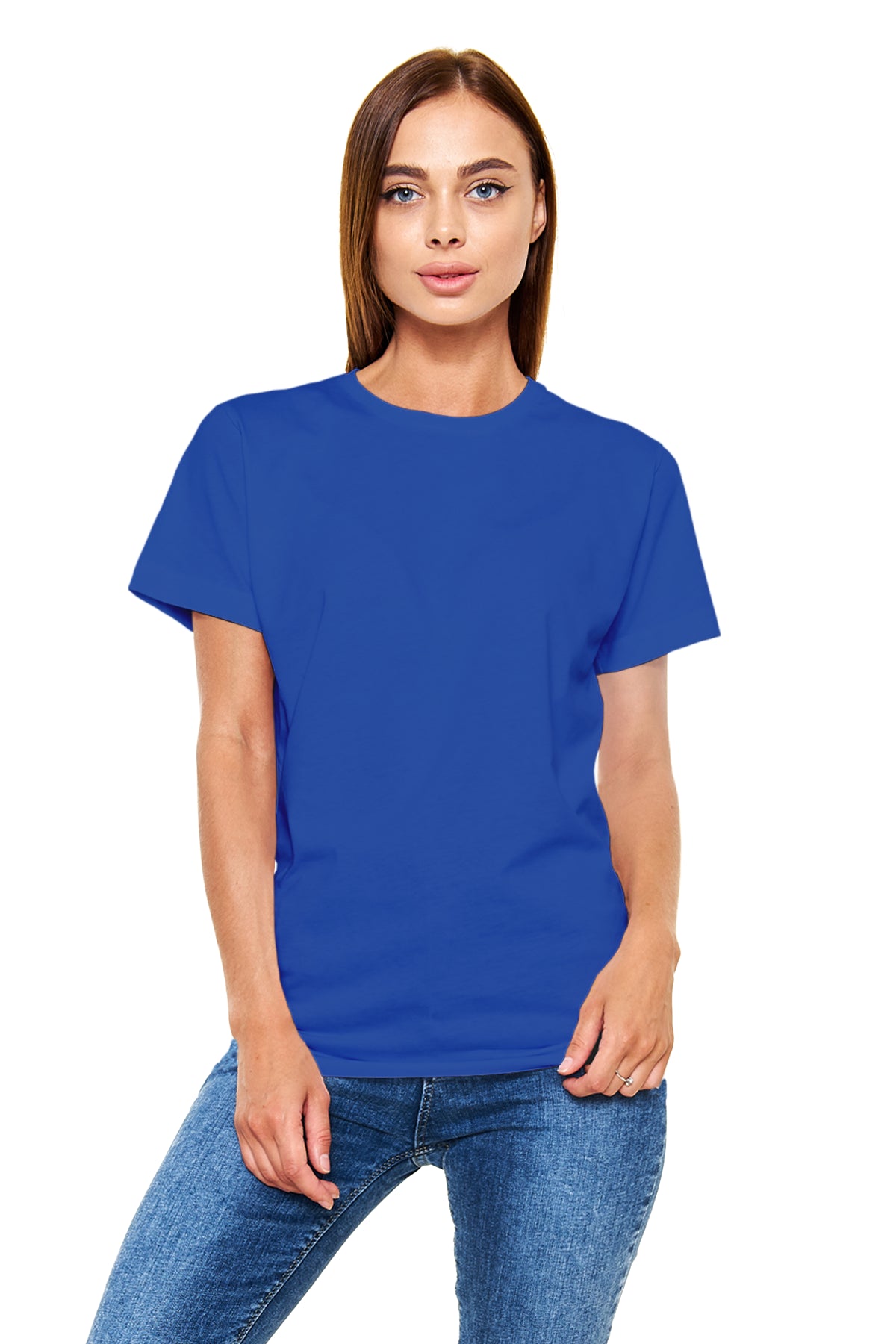 Unisex Regular Mavi T-Shirt