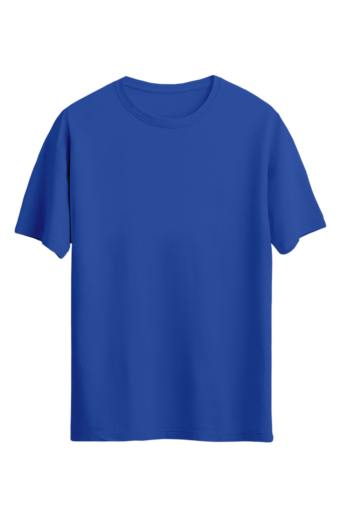 Unisex Regular Mavi T-Shirt