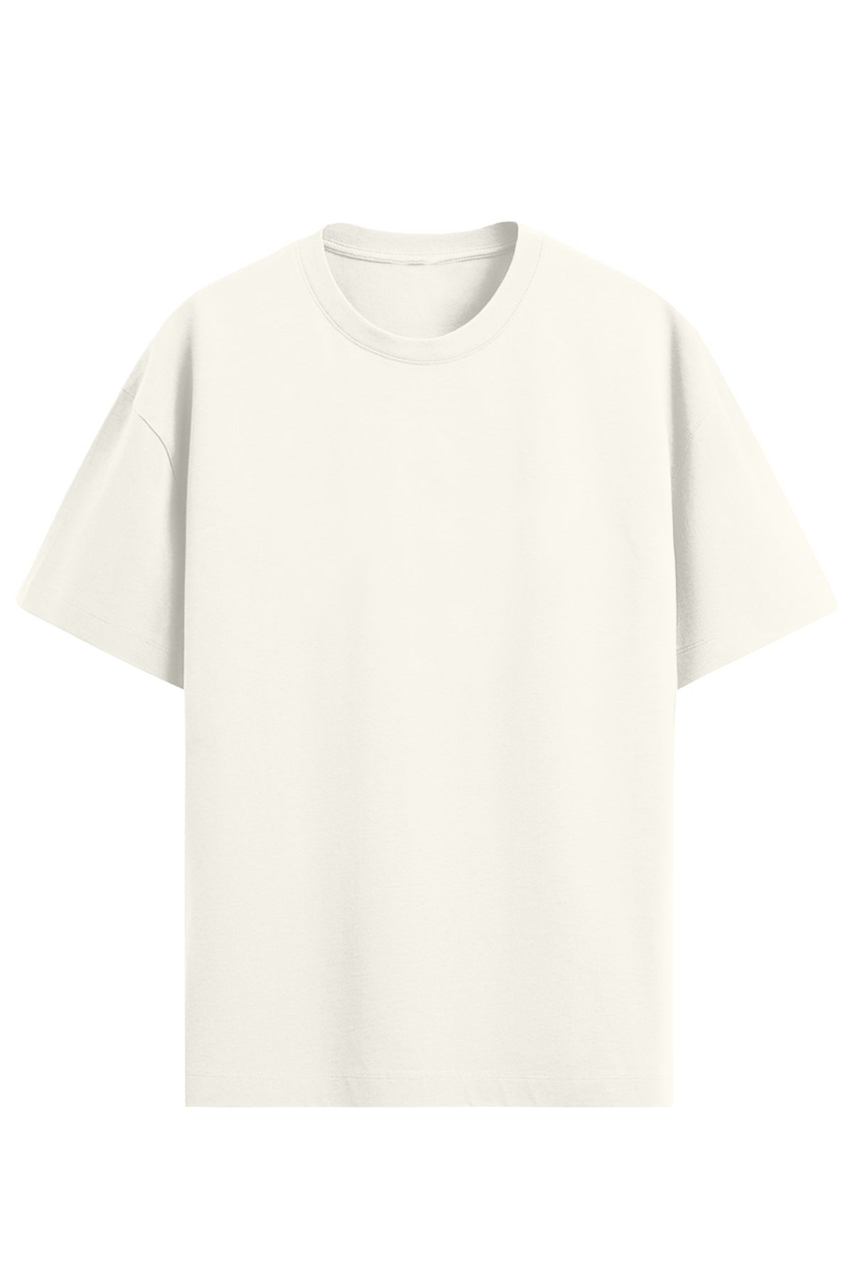 Unisex Oversize Ekru T-Shirt