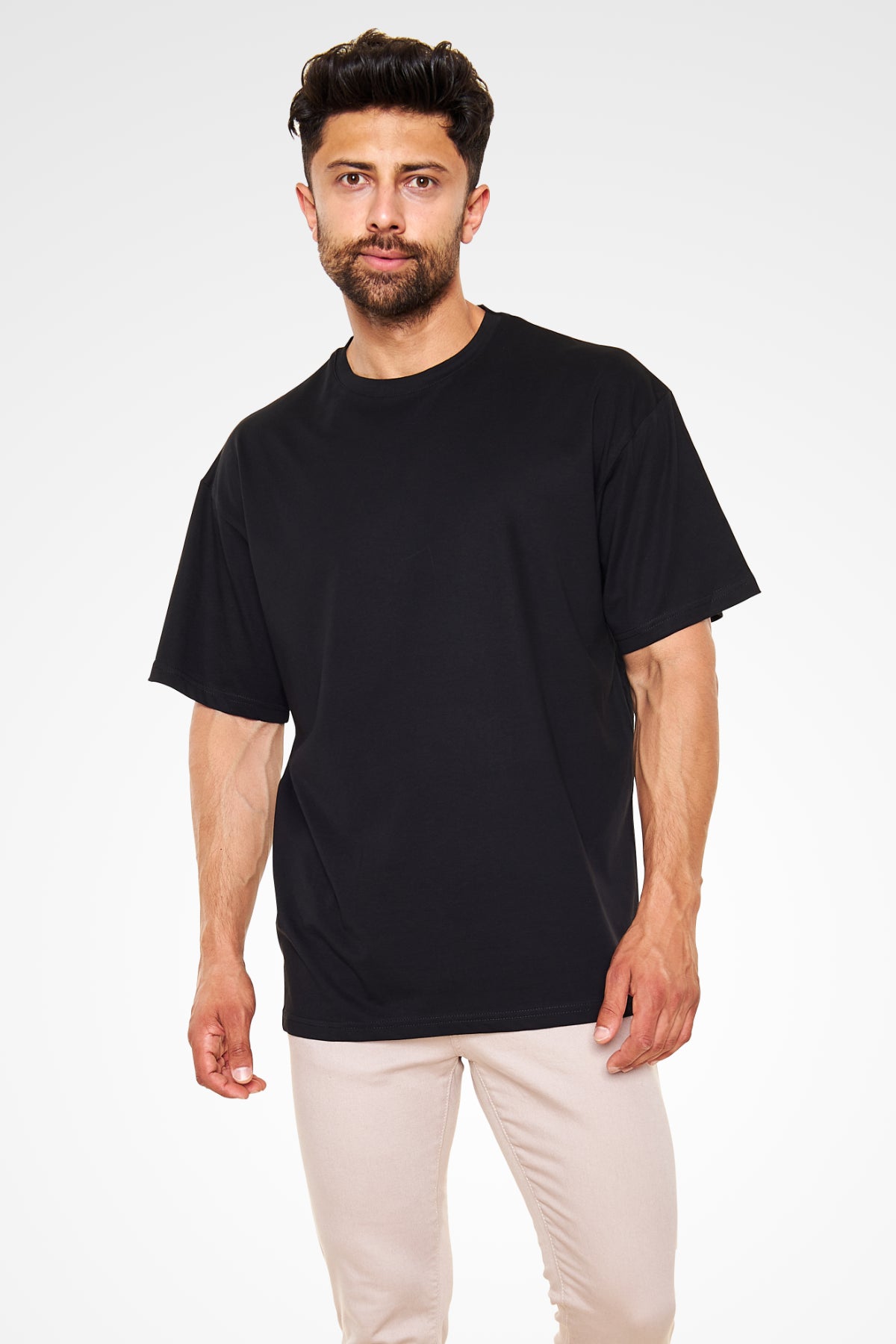 Unisex Oversize Siyah T-Shirt