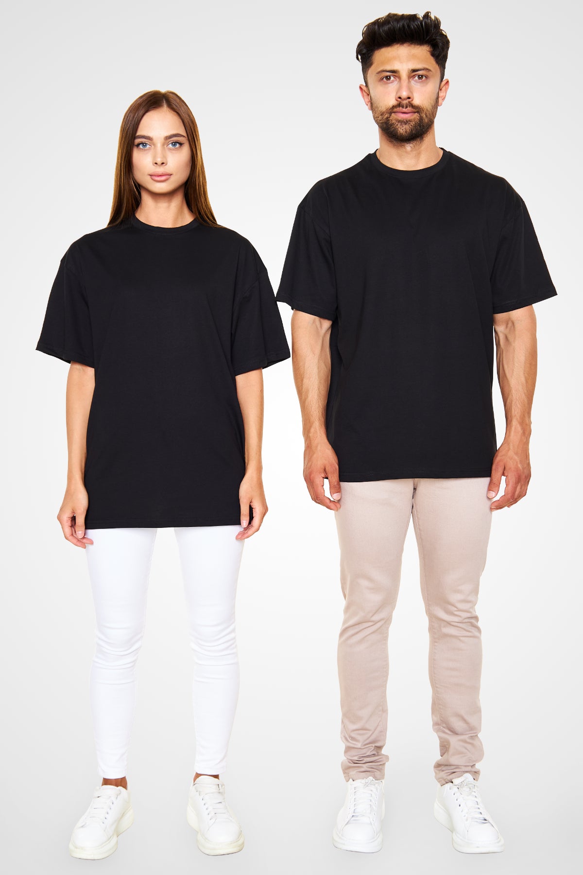 Unisex Oversize Siyah T-Shirt